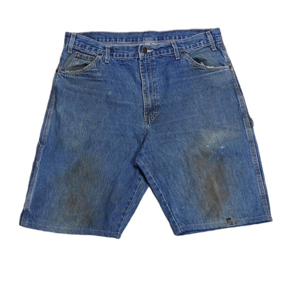 Men's Dickies Denim Cargo Shorts Size W36 - Picture 3 of 4